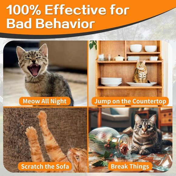 Meow Training Collar Small Cats 5-15Lbs 3 Modes Training  Beep Vibration Shock - Picture 7 of 9